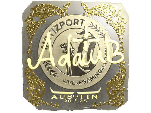 Item Sticker | adamb (Gold) | Austin 2025
