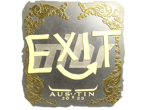 Item Sticker | exit (Gold) | Austin 2025