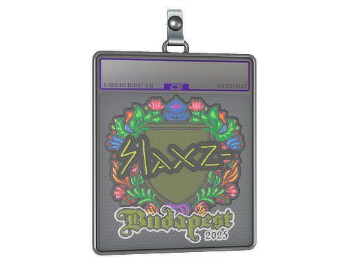 Item Sticker Slab | slaxz- (Embroidered) | Budapest 2025