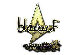 Item Sticker | blameF (Gold) | Antwerp 2022