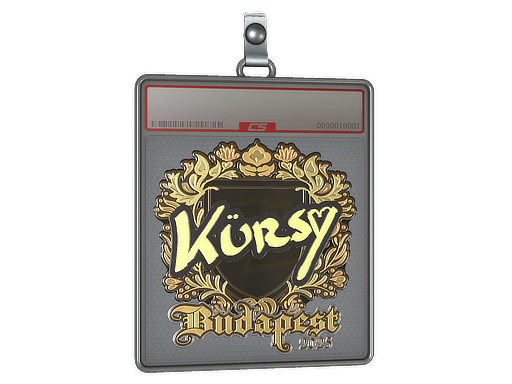 Item Sticker Slab | Kursy (Gold) | Budapest 2025