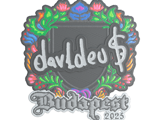 Item Sticker | dav1deuS (Embroidered) | Budapest 2025