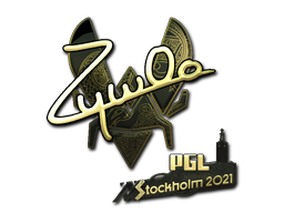 Item Sticker | ZywOo (Gold) | Stockholm 2021