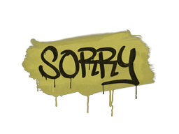 Item Graffiti | Sorry (Tracer Yellow)