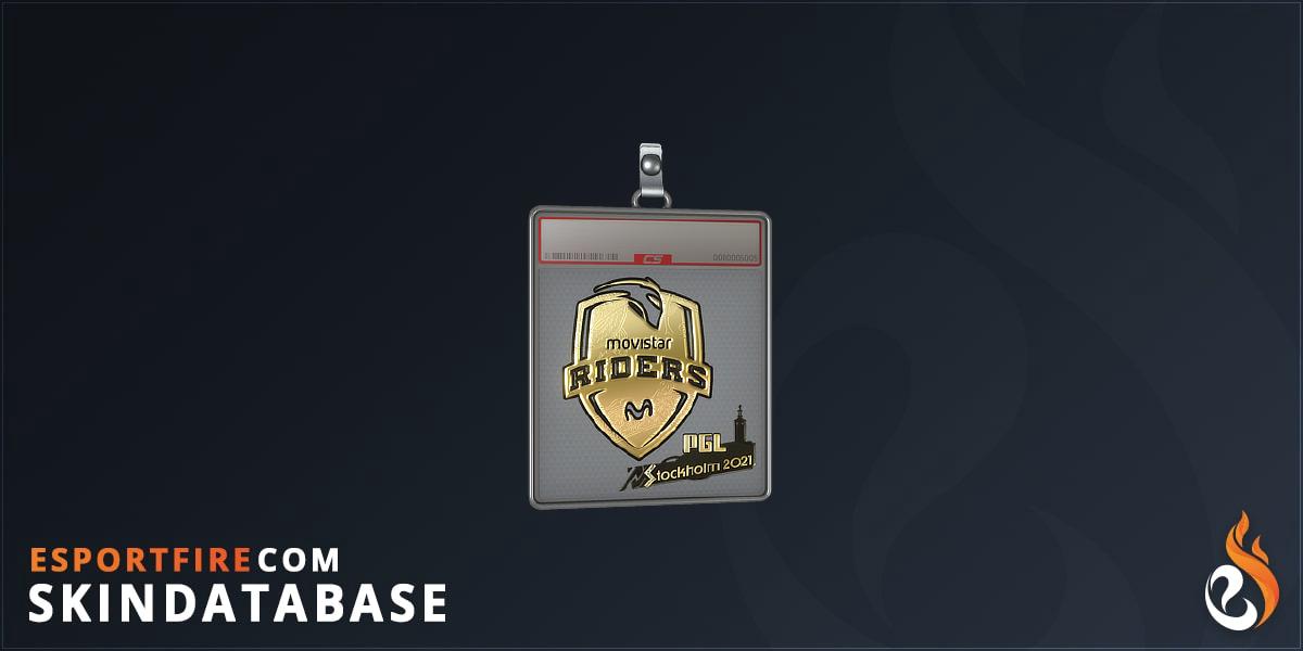 Sticker Slab | Movistar Riders (Gold) | Stockholm 2021 - EsportFire.com