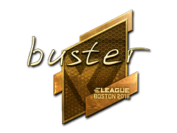 Item Sticker | buster (Gold) | Boston 2018