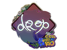 Item Sticker | drop (Glitter) | Rio 2022