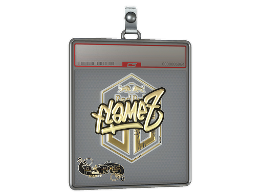 Item Sticker Slab | FlameZ (Gold) | Paris 2023
