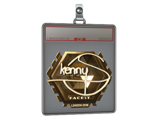 Item Sticker Slab | kennyS (Gold) | London 2018