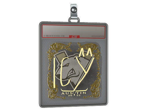 Item Sticker Slab | ICY (Gold) | Austin 2025