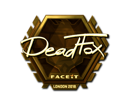Item Sticker | DeadFox (Gold) | London 2018