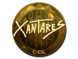 Item Sticker | XANTARES (Gold) | Katowice 2019