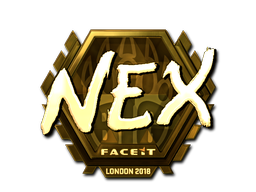 Item Sticker | nex (Gold) | London 2018