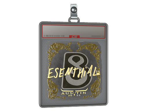 Item Sticker Slab | esenthial (Gold) | Austin 2025