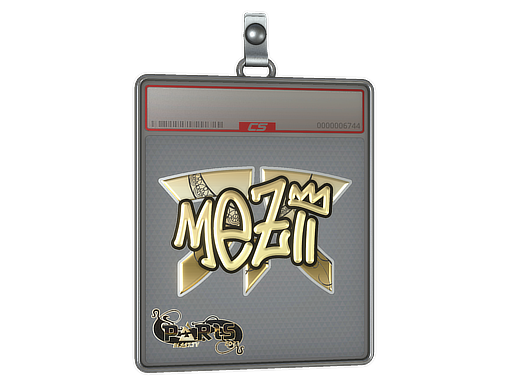 Item Sticker Slab | mezii (Gold) | Paris 2023