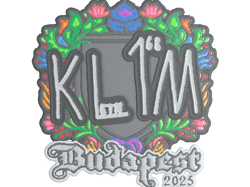 Item Sticker | kl1m (Embroidered) | Budapest 2025