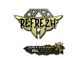 Item Sticker | refrezh (Gold) | Antwerp 2022