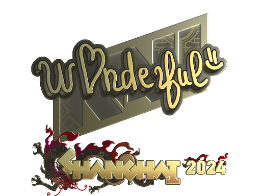 Item Sticker | w0nderful (Gold) | Shanghai 2024