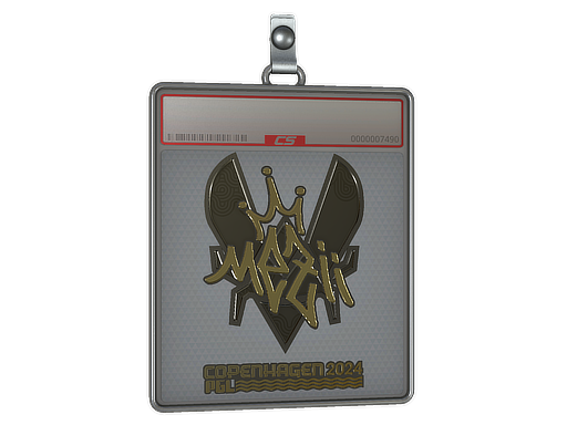 Item Sticker Slab | mezii (Gold) | Copenhagen 2024