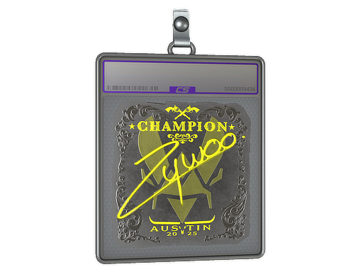 Item Sticker Slab | ZywOo (Foil, Champion) | Austin 2025