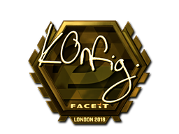Item Sticker | k0nfig (Gold) | London 2018