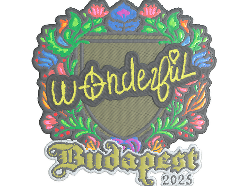 Item Sticker | w0nderful (Embroidered) | Budapest 2025