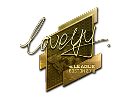Item Sticker | LoveYY (Gold) | Boston 2018