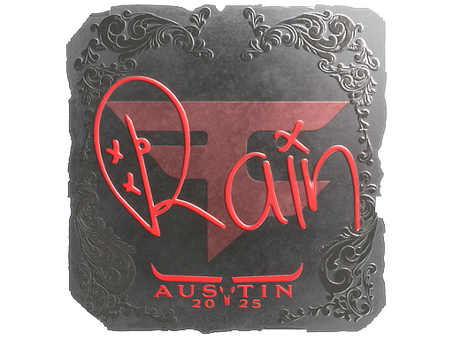 Item Sticker | rain (Foil) | Austin 2025