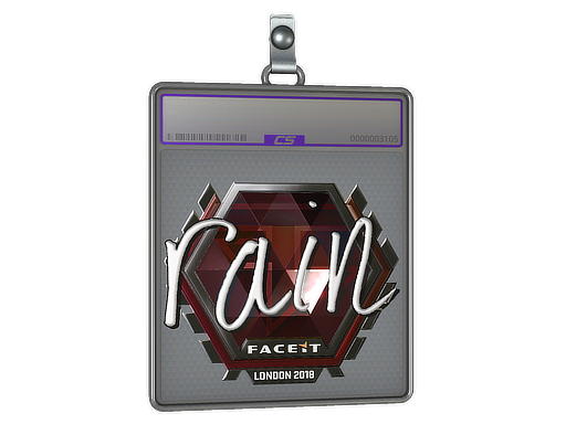 Item Sticker Slab | rain (Foil) | London 2018