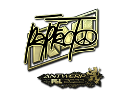 Item Sticker | Perfecto (Gold) | Antwerp 2022
