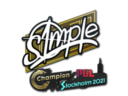 Item Sticker | s1mple | Stockholm 2021