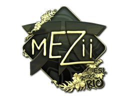 Item Sticker | mezii (Gold) | Rio 2022