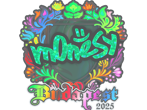 Item Sticker | m0NESY (Holo) | Budapest 2025