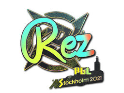 Item Sticker | REZ (Holo) | Stockholm 2021