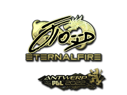 Item Sticker | xfl0ud (Gold) | Antwerp 2022