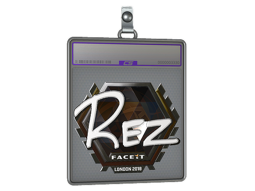 Item Sticker Slab | REZ (Foil) | London 2018