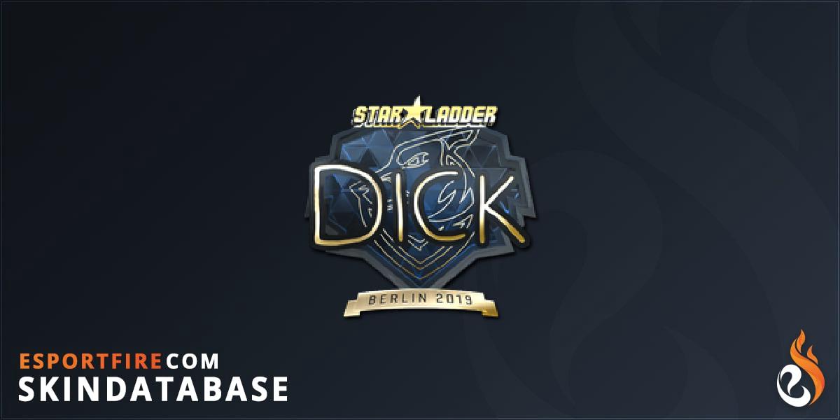 Sticker | DickStacy (Gold) | Berlin 2019 - EsportFire.com