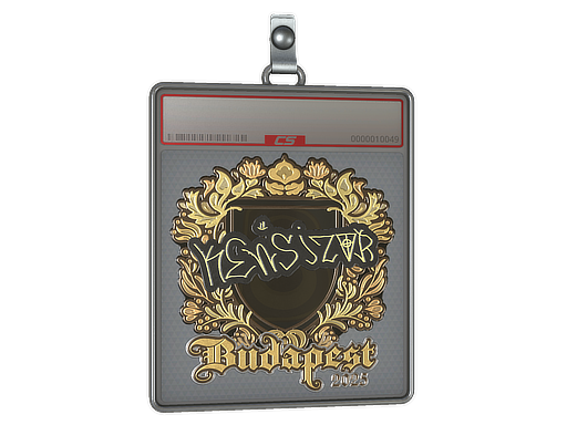 Item Sticker Slab | kensizor (Gold) | Budapest 2025