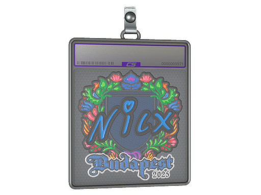 Item Sticker Slab | nicx (Embroidered) | Budapest 2025