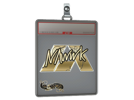 Item Sticker Slab | nawwk (Gold) | Paris 2023
