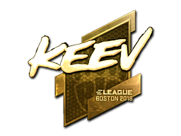 Item Sticker | keev (Gold) | Boston 2018