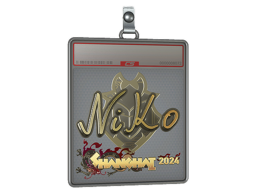 Item Sticker Slab | NiKo (Gold) | Shanghai 2024