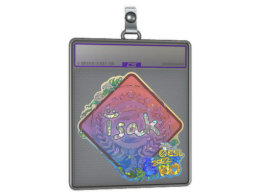 Item Sticker Slab | isak (Glitter) | Rio 2022