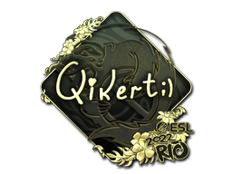 Item Sticker | qikert (Gold) | Rio 2022