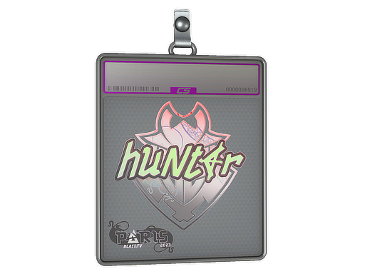Item Sticker Slab | huNter- (Holo) | Paris 2023