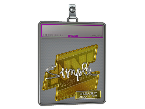 Item Sticker Slab | s1mple (Foil) | Atlanta 2017