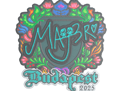 Item Sticker | MAJ3R (Embroidered) | Budapest 2025