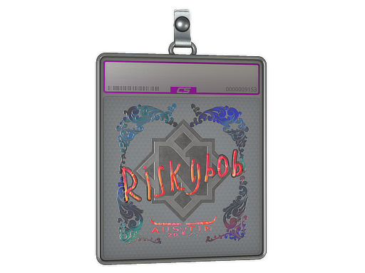 Item Sticker Slab | riskyb0b (Holo) | Austin 2025