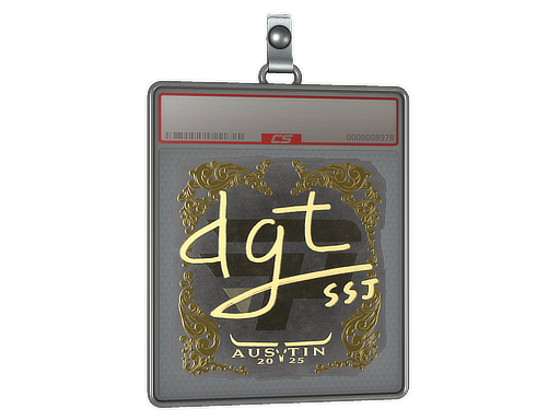 Item Sticker Slab | dgt (Gold) | Austin 2025
