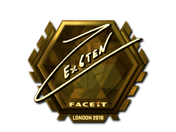 Cosmetic Sticker | Ex6TenZ (Gold) | London 2018 of Craft